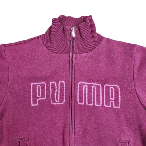 Puma Sweater Womens S Embroidered Spellout Athleisure Sportswear Running Workout - Picture 2 of 10